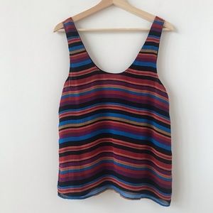 Joie silk striped tank